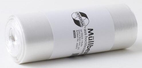 Actual product image Deiss Bin liners 49907 30 L Transparent HDPE (hard polyethylene) 5 micron (50 x, 30 l)