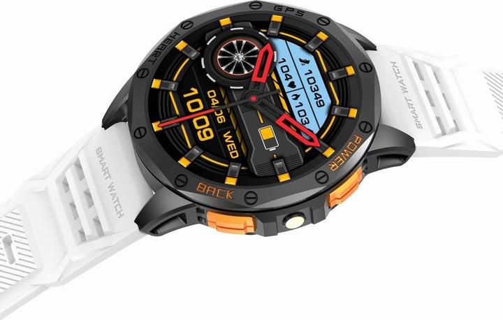 Immagine prodotto Gravity GPS GT24-2 Herren-Smartwatch, schwarzes Silikonarmband + weisses Silikonarmband