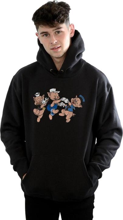Immagine prodotto Disney Three Little Pigs Having Fun Felpa con Cappuccio Uomo (S)