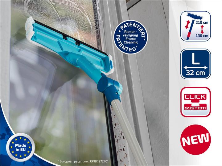 Produktbild Leifheit Fensterwischer Window & Frame Cleaner L micro duo Telescope 210 (1 Stk.)