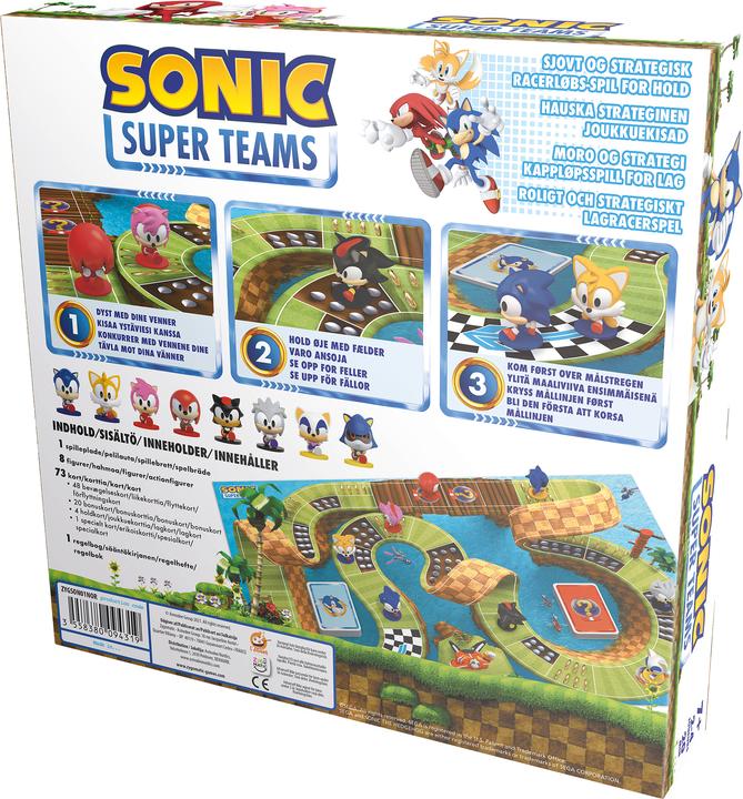 Actual product image Asmodée Sonic Racer Boardgame (Nordic) (SONIC01NOR) (Danish, Dutch, Finnish, Swedish)