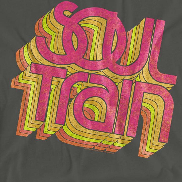 Actual product image Bet Unisex Adult Soul Train Vibing Logo T-Shirt (XL)