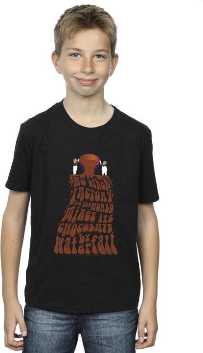 Actual product image Willy Wonka & the Chocolate Factory Boys Chocolate Waterfall T-Shirt (104)