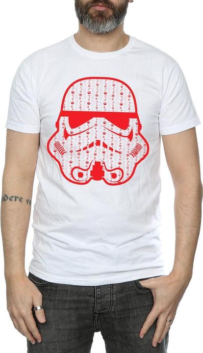 Image du produit Star Wars - T-shirt CHRISTMAS STORMTROOPER HELMET - Homme (L)