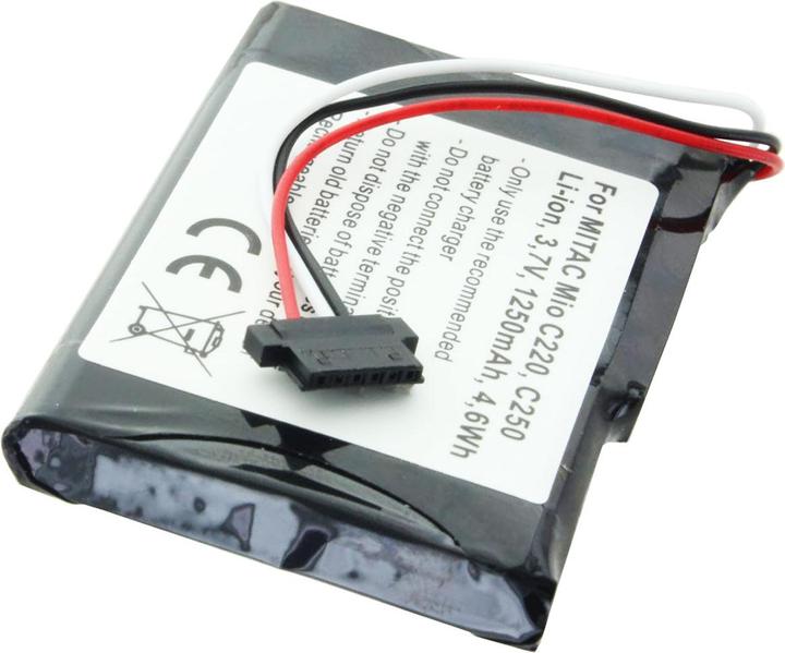 Actual product image AccuCell Mitac Mio C250 Battery E4MT081202B12