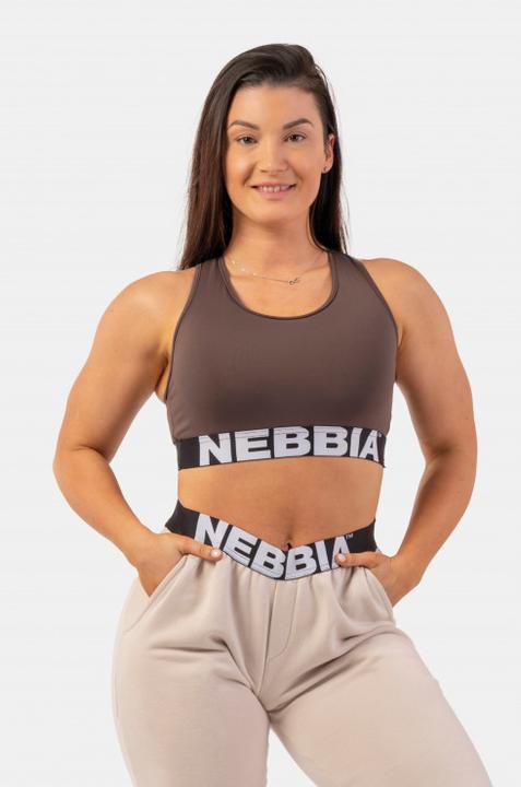 Produktbild Nebbia Medium Impact Cross Back Sports Bra 410 brown (XS)