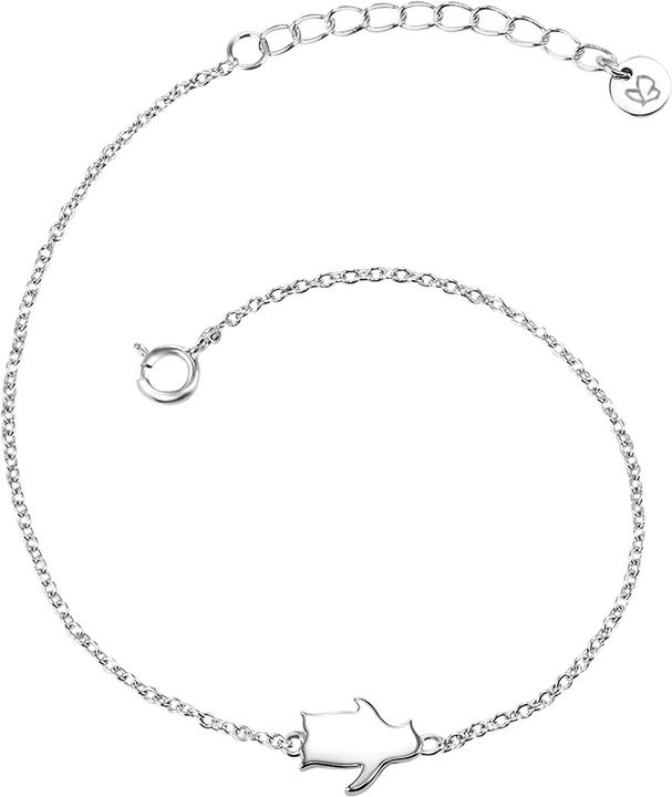 Produktbild Glanzstücke München Damen Pinguin Sterling Silber silber 17,0 cm Basislänge + 3,0 cm Verlängerung - 10170 (17 cm, Sterling Silber)