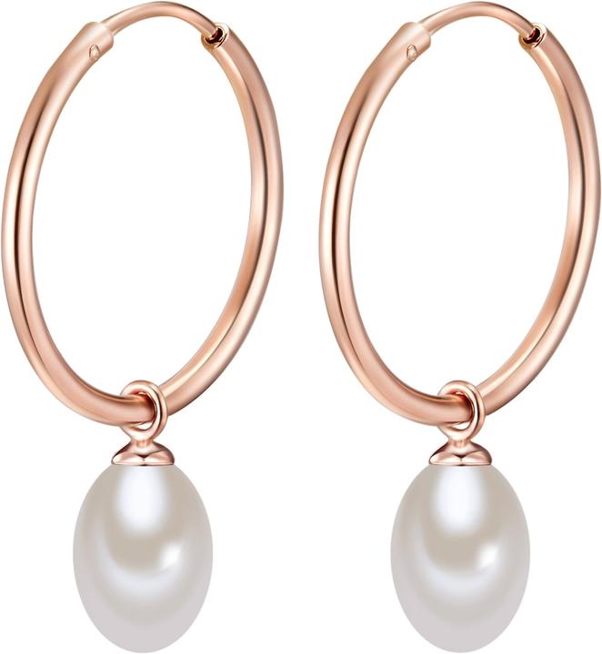 Produktbild Valero Pearls Damen Sterling Silber Süsswasser-Zuchtperle roségold - 10872 (Sterling Silber)