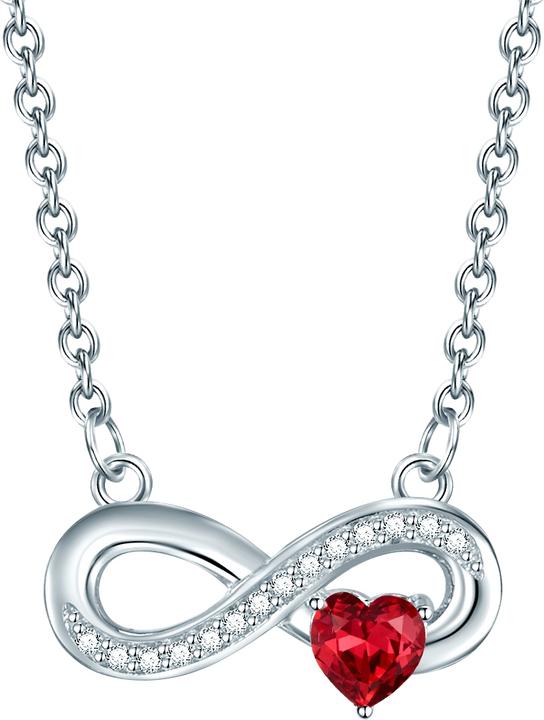 Produktbild Rafaela Donata Damen Infinity/Herz Sterling Silber Zirkonia silber 42,0 cm Basiskette + 7,0 cm Verlängerung - 11384 (Sterling Silber, 42 - 49 cm)
