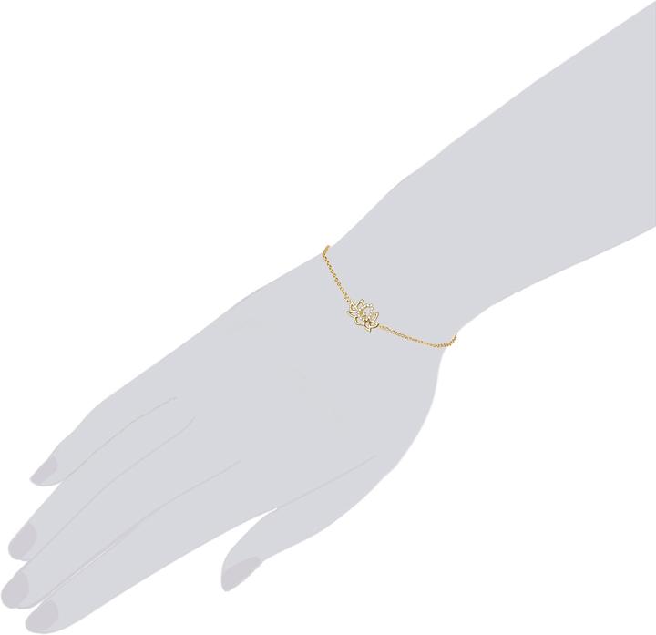 Produktbild Rafaela Donata Damen Lotusblume Sterling Silber Zirkonia gelbgold 19,0 cm Basislänge + 3,0 cm Verlängerung - 11498 (19 cm, Sterling Silber)