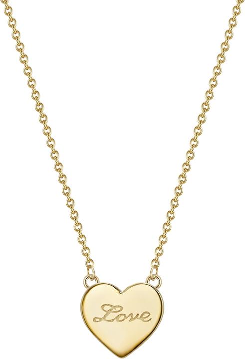 Image du produit Glanzstücke München Femme coeur/ amour argent sterling or jaune 40,0 cm chaîne de base + 5,0 cm extension - 11516 (Argent Sterling, 40 - 45 cm)
