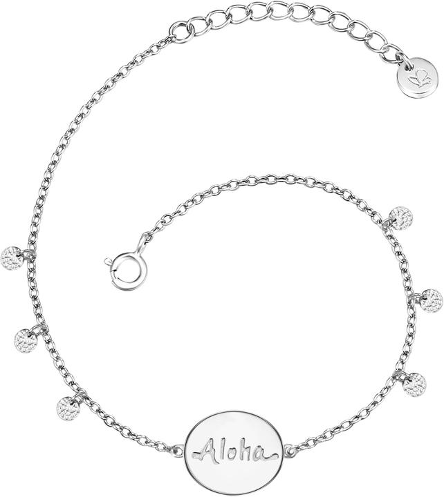 Produktbild Glanzstücke München Damen Aloha Sterling Silber silber 17,0 cm Basislänge + 3,0 cm Verlängerung - 11646 (17 cm, Sterling Silber)