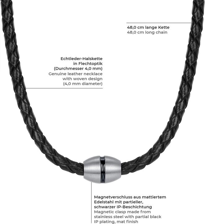 Produktbild True Rebels Herren Echtleder schwarz 48,0 cm - 130 (Echtleder, 48 cm)