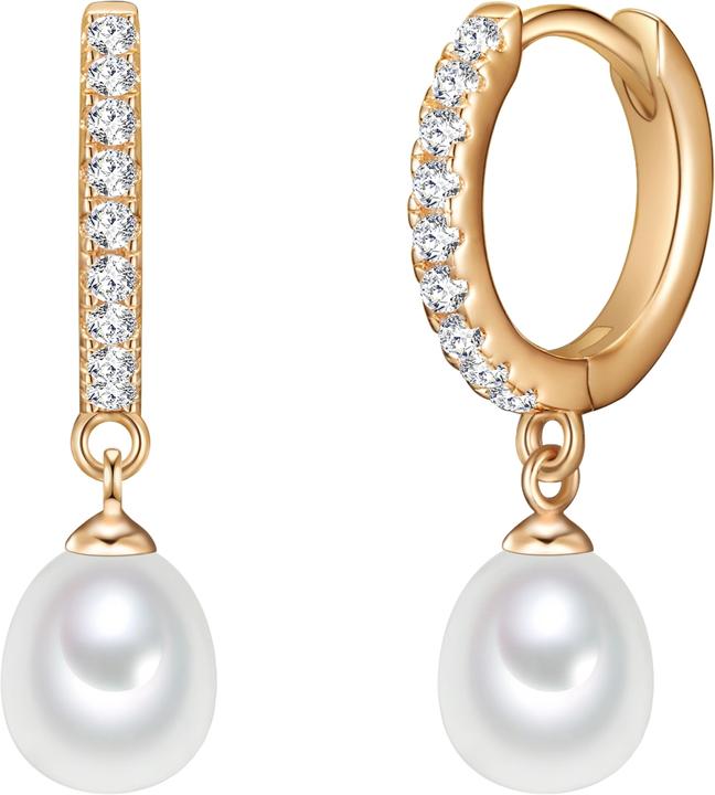 Image du produit Valero Pearls Femme argent sterling zirconium perle d'eau douce de culture or jaune - 11880 (Argent Sterling)
