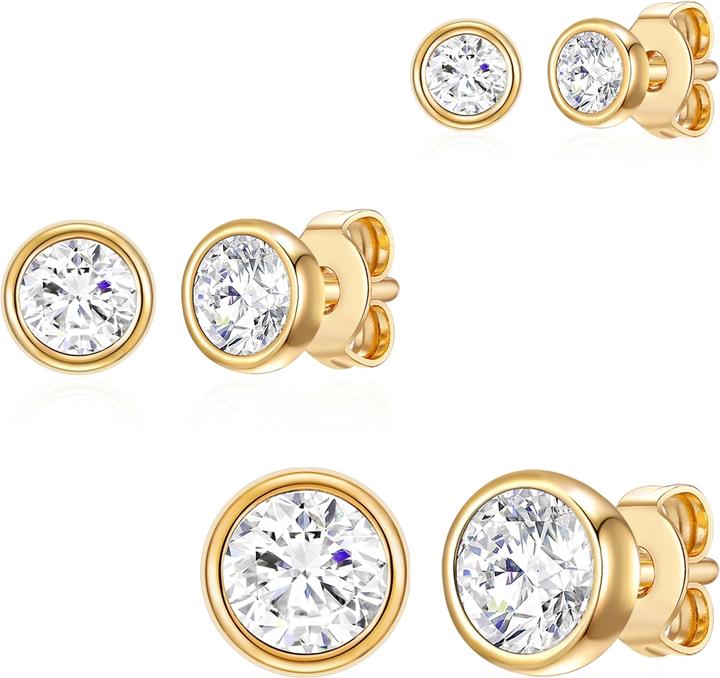 Produktbild Rafaela Donata Damen Sterling Silber verziert mit Kristallen von Swarovski® gelbgold - 12520 (Sterling Silber)