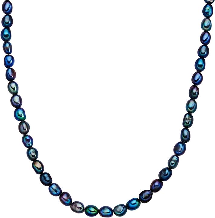 Produktbild Valero Pearls Damen Sterling Silber Süsswasser-Zuchtperlen Gelbgold 40,0 cm Grundkette + 5,0 cm Verlängerungskette (Sterling Silber, 40 - 45 cm)