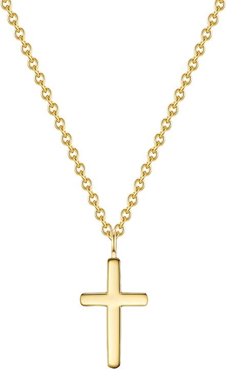 Eastside Damen Kreuz Edelstahl gelbgold 38,0 cm Basiskette + 5,0 cm Verlängerun - 15084 (Edelstahl, 38 - 43 cm)