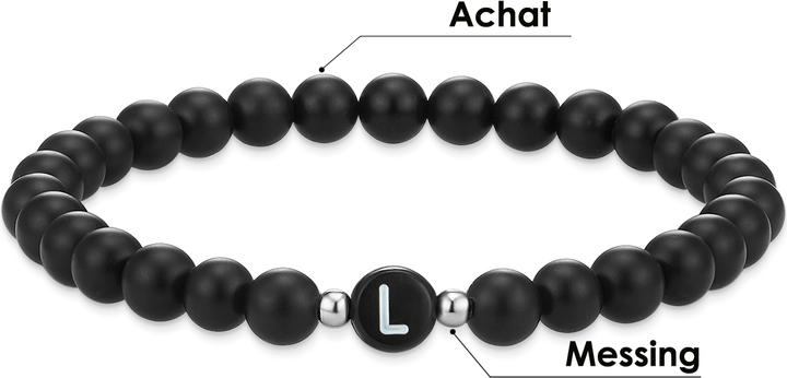 Produktbild Eastside Unisex Buchstaben Achat schwarz 19,0 cm - 11776 (19 cm, Achat)
