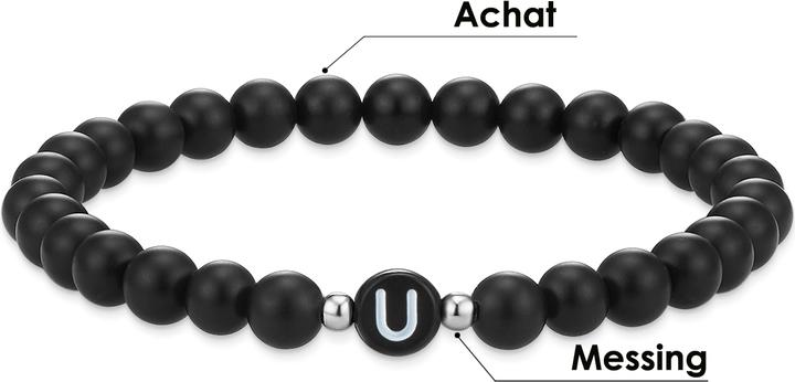 Produktbild Eastside Unisex Buchstaben Achat schwarz 19,0 cm - 11776 (19 cm, Achat)