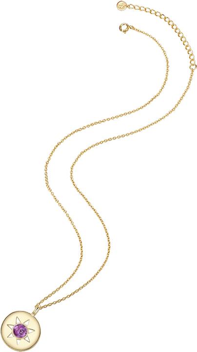 Produktbild Glanzstücke München Damen Sonne Sterling Silber Amethyst gelbgold 40,0 cm Basiskette + 5,0 cm Verlängerung - 11784 (Sterling Silber, 40 - 45 cm)