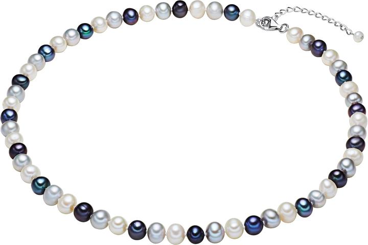 Produktbild Valero Pearls Damen Sterling Silber Süsswasser-Zuchtperle silber - 2244 (Sterling Silber, 45 cm)