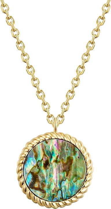 Produktbild Glanzstücke München Damen Sterling Silber Abalone-Muschel gelbgold 40,0 cm Basislänge + 5,0 cm Verlängerung - 23294 (Sterling Silber, 40 - 45 cm)