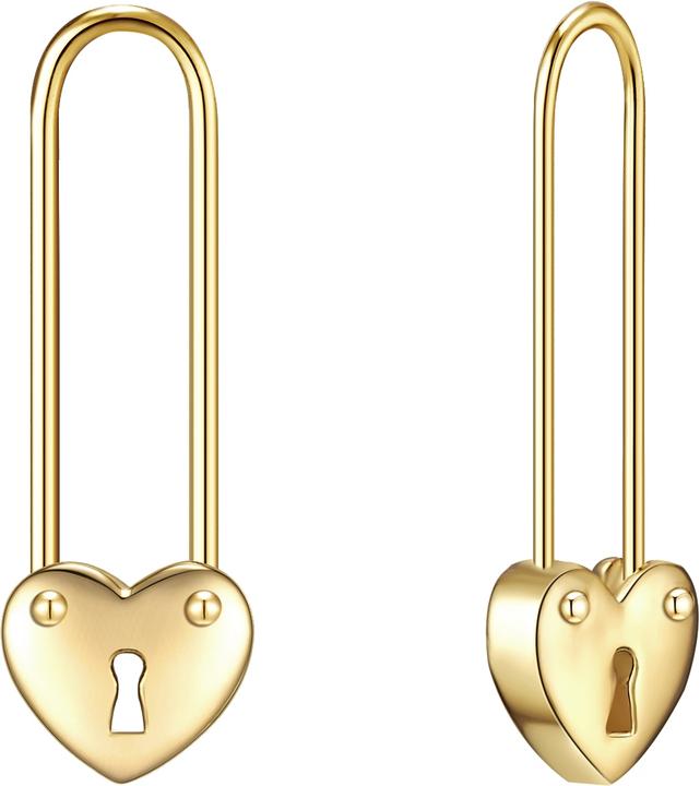 Produktbild Glanzstücke München Damen Sicherheitsnadel/Herz Sterling Silber gelbgold - 23586 (Sterling Silber)