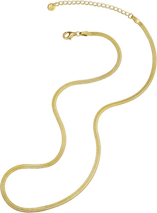 Actual product image Glanzstücke München Ladies sterling silver yellow gold 38.0 cm base chain + 5.0 cm extension - 16342 (Sterling Silver, 38 - 43 cm)