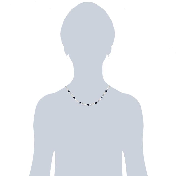 Immagine prodotto Valero Pearls Donna Argento perle d'acqua dolce coltivate argento 43,0 cm - 2952 (Argento, 43 cm)