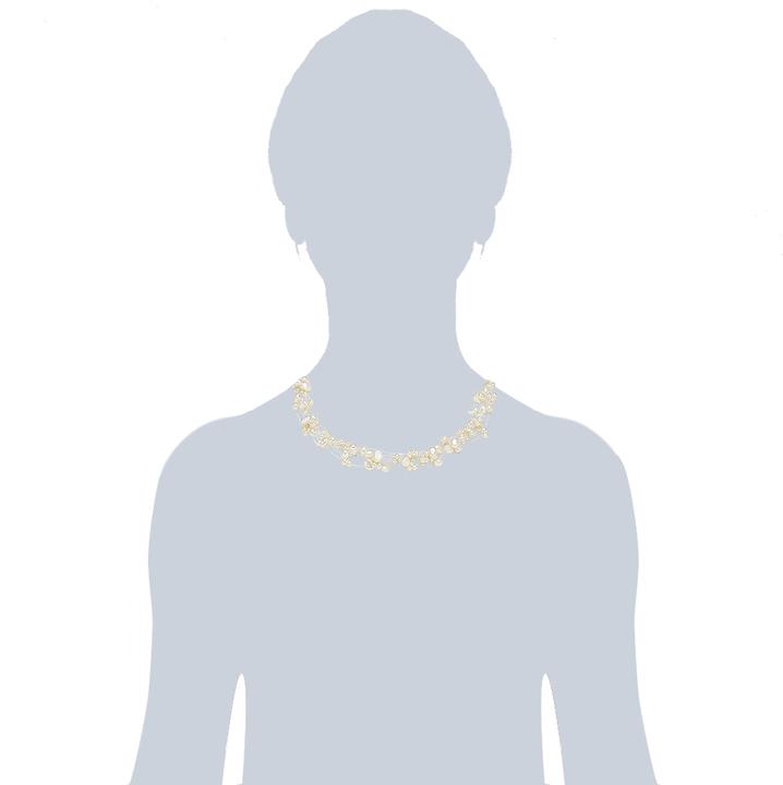 Actual product image Valero Pearls Ladies sterling silver freshwater cultured pearl silver 43.0 cm base chain + 5.0 cm extension - 3078 (Sterling Silver, 43 - 48 cm)