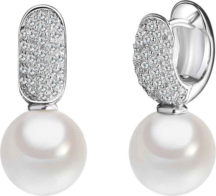 Actual product image Rafaela Donata Ladies Sterling Silver Cubic Zirconia Shell Core Pearl Silver - 3194 (Sterling Silver)