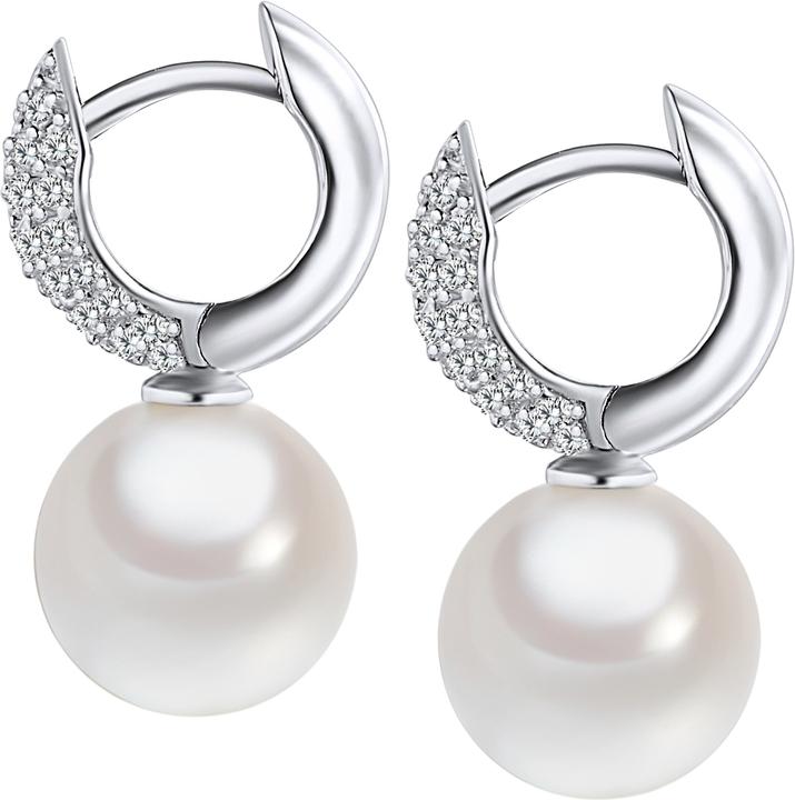 Actual product image Rafaela Donata Ladies Sterling Silver Cubic Zirconia Shell Core Pearl Silver - 3194 (Sterling Silver)