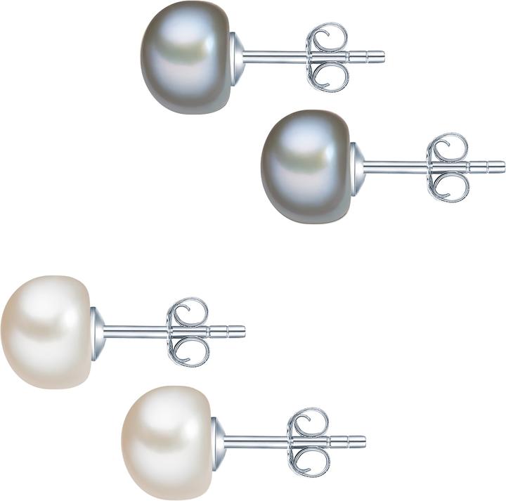 Immagine prodotto Valero Pearls Donna in argento sterling con perle d'acqua dolce coltivate - 3698 (Argento)