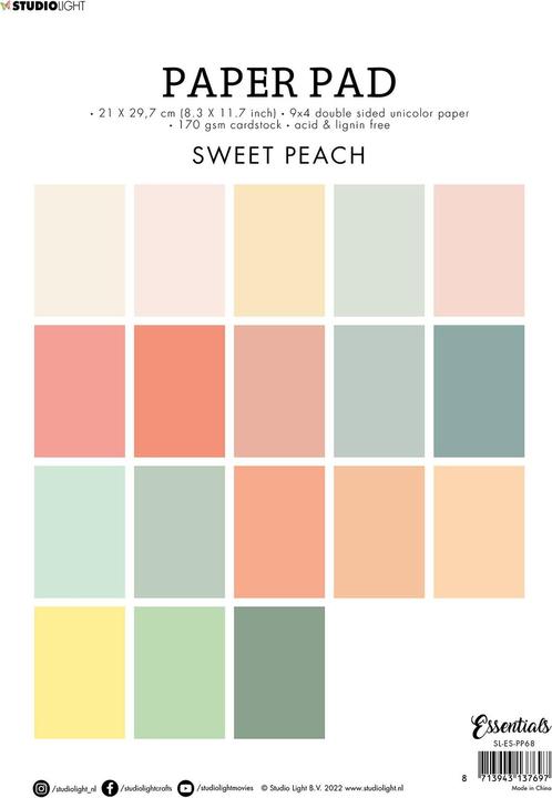 Immagine prodotto art by marlene Tampone di carta "Sweet Peach" 36 foglie Essentials (18 g/m², 36 x)