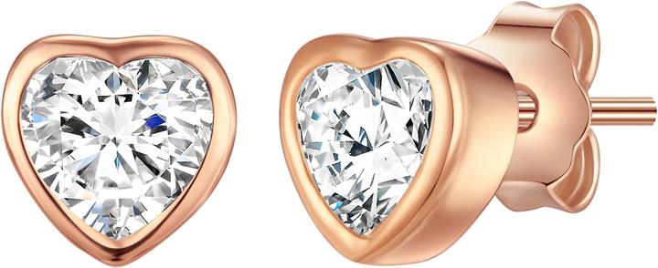 Rafaela Donata Damen Herz Sterling Silber Zirkonia roségold - 3990 (Sterling Silber)
