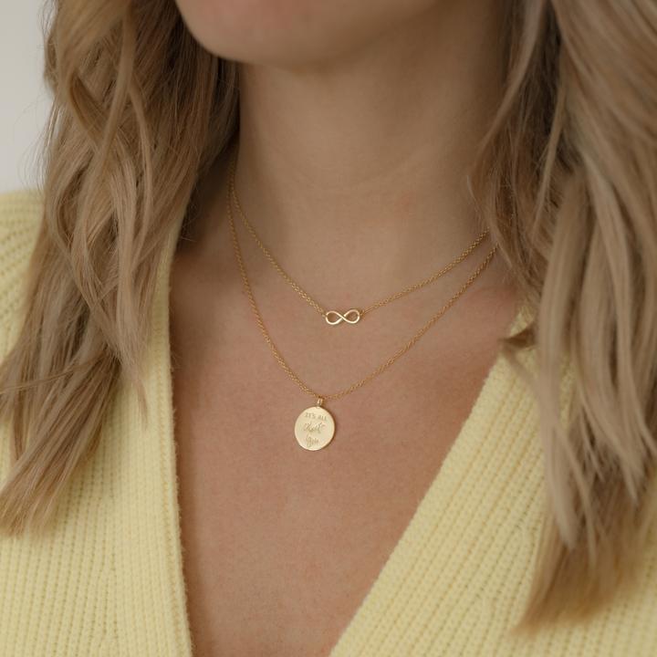Image du produit Glanzstücke München Femme Infinity argent sterling or jaune 40,0 cm chaîne de base + 5,0 cm extension - 5956 (Argent Sterling, 40 - 45 cm)