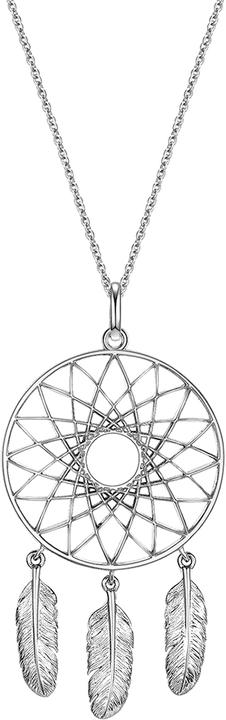 Glanzstücke München Damen Feder Sterling Silber silber 70,0 cm - 8242 (Sterling Silber, 70 cm)