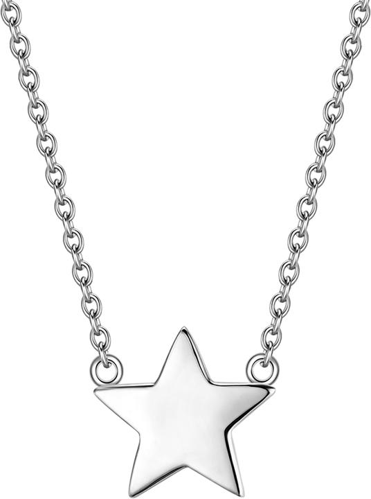 Glanzstücke München Damen Stern Sterling Silber silber 40,0 cm Basiskette + 5,0 cm Verlängerung - 9008 (Sterling Silber, 40 - 45 cm)