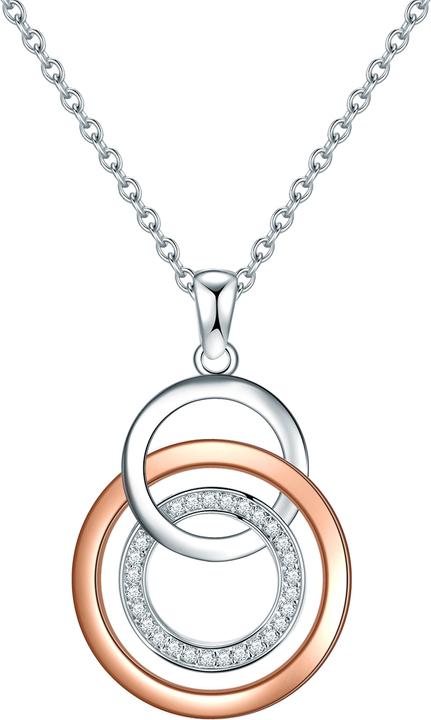 Produktbild Rafaela Donata Damen Sterling Silber Zirkonia silber/roségold 42,0 cm Basiskette + 7,0 cm Verlängerung - 9808 (Sterling Silber, 42 - 49 cm)