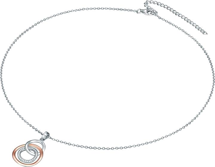 Produktbild Rafaela Donata Damen Sterling Silber Zirkonia silber/roségold 42,0 cm Basiskette + 7,0 cm Verlängerung - 9808 (Sterling Silber, 42 - 49 cm)