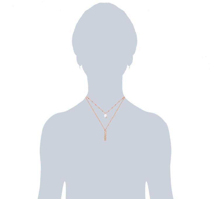 Actual product image Valero Pearls Ladies stainless steel freshwater cultured pearl rose gold 38.0/40.0 cm base chain + 5.0 cm (Stainless steel, 40 - 45 cm)