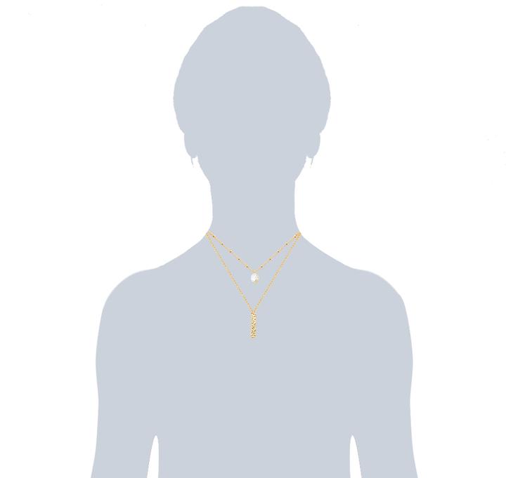 Immagine prodotto Valero Pearls Catena da donna in acciaio inossidabile con perle d'acqua dolce coltivate in oro giallo 38,0/40,0 (Acciaio inossidabile, 40 - 45 cm)