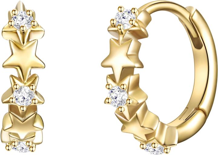 Produktbild Glanzstücke München Damen Sterne Sterling Silber Zirkonia gelbgold - 24533 (Sterling Silber)