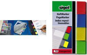 Produktbild Sigel Haftnotizen Transparent (20 x 50 mm)