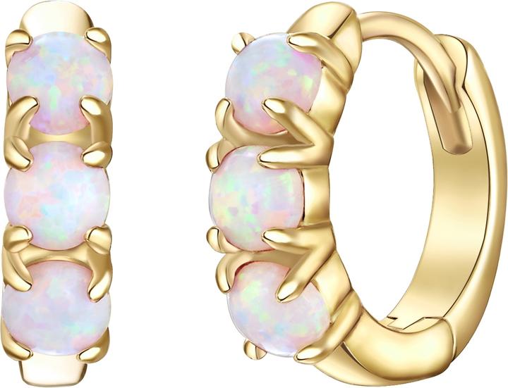 Produktbild Glanzstücke München Damen Sterling Silber Opal (synth.) gelbgold - 26653 (Sterling Silber)