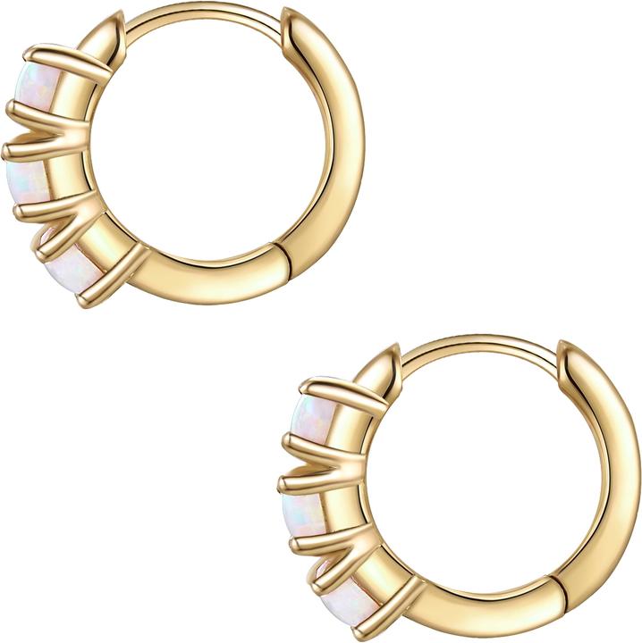 Produktbild Glanzstücke München Damen Sterling Silber Opal (synth.) gelbgold - 26653 (Sterling Silber)