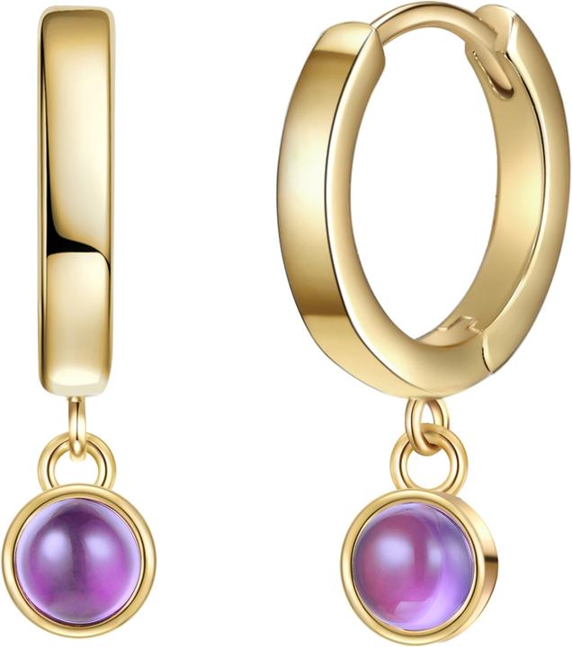Actual product image Glanzstücke München Ladies Sterling Silver Amethyst Yellow Gold - 26647 (Sterling Silver)