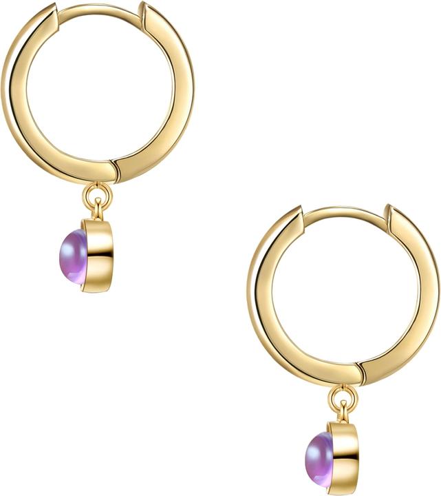 Actual product image Glanzstücke München Ladies Sterling Silver Amethyst Yellow Gold - 26647 (Sterling Silver)
