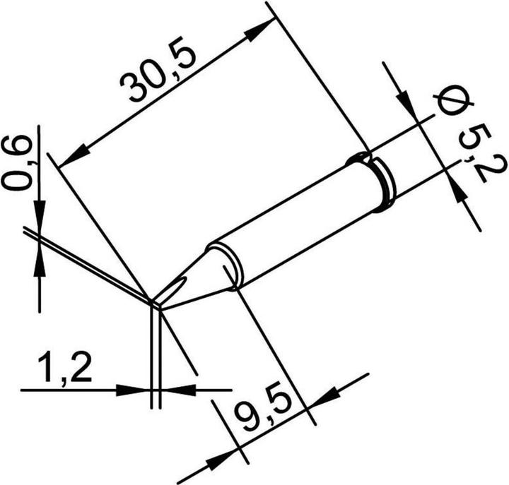 Immagine prodotto Punta saldatore Ersadur,no piombo 1,2mm (Punta di saldatura)