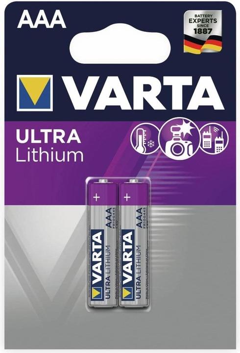 Actual product image Varta ULTRA Lithium (2 pcs., AAA, 1100 mAh)